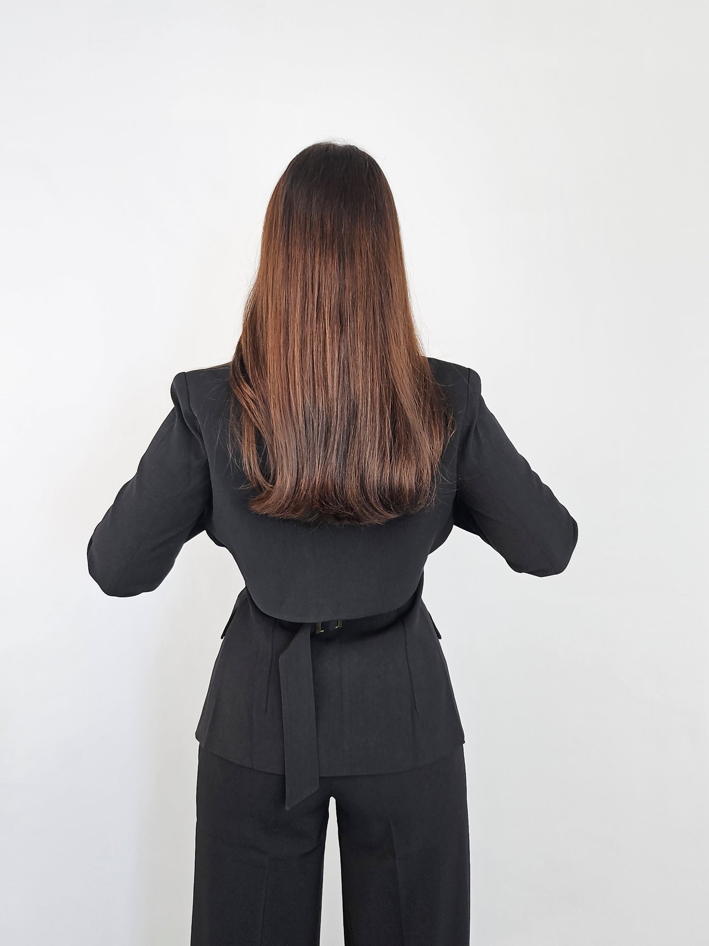 TWO PIECE BLACK BLAZER SET