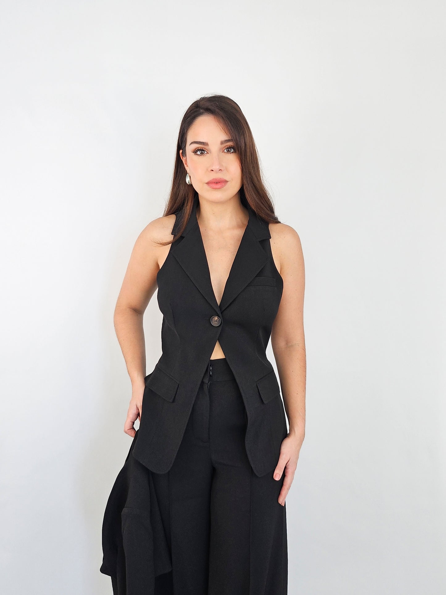 TWO PIECE BLACK BLAZER SET
