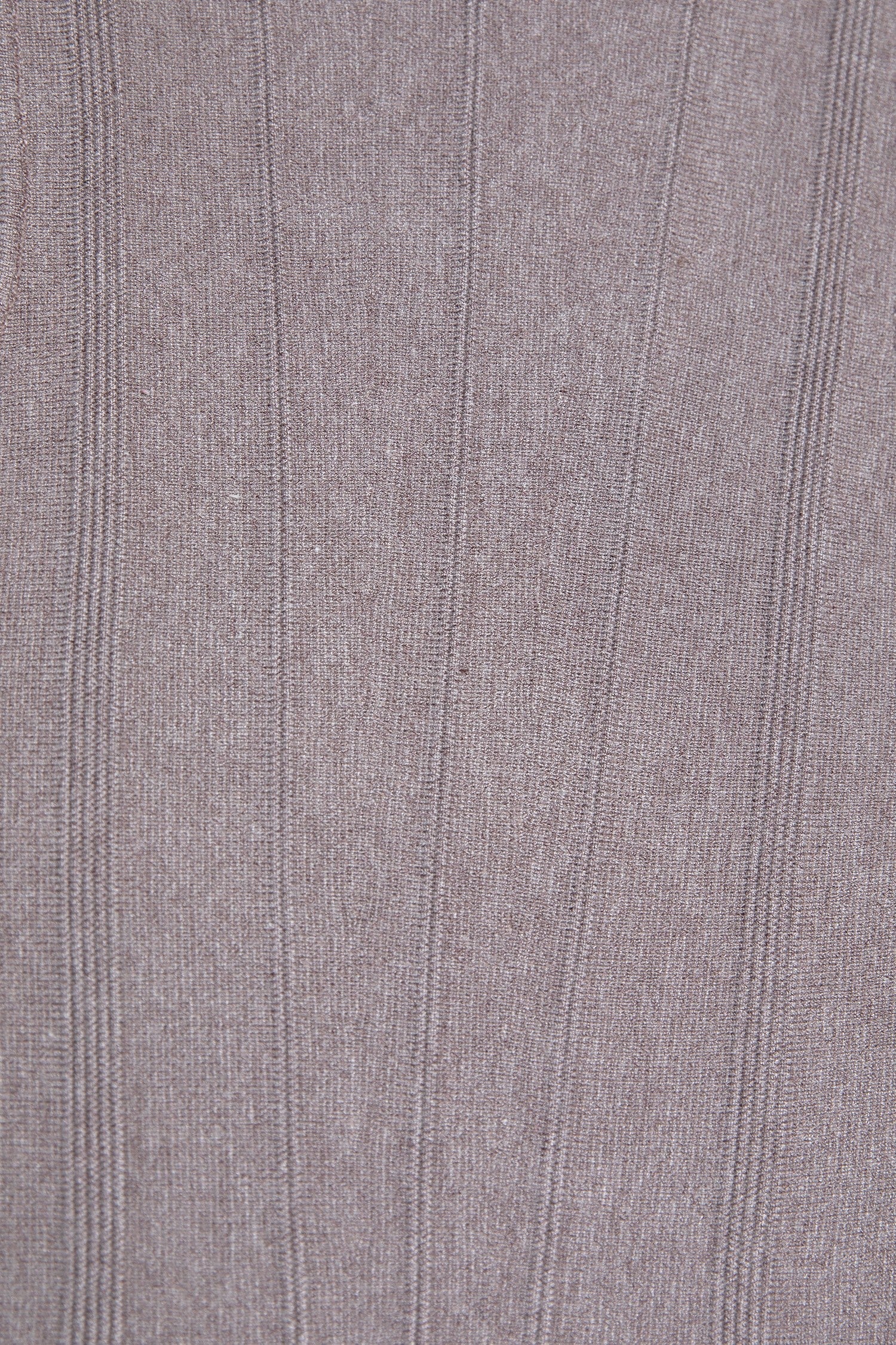 Close up of the fabric from the brown knit crop top to see what the fabric look like.