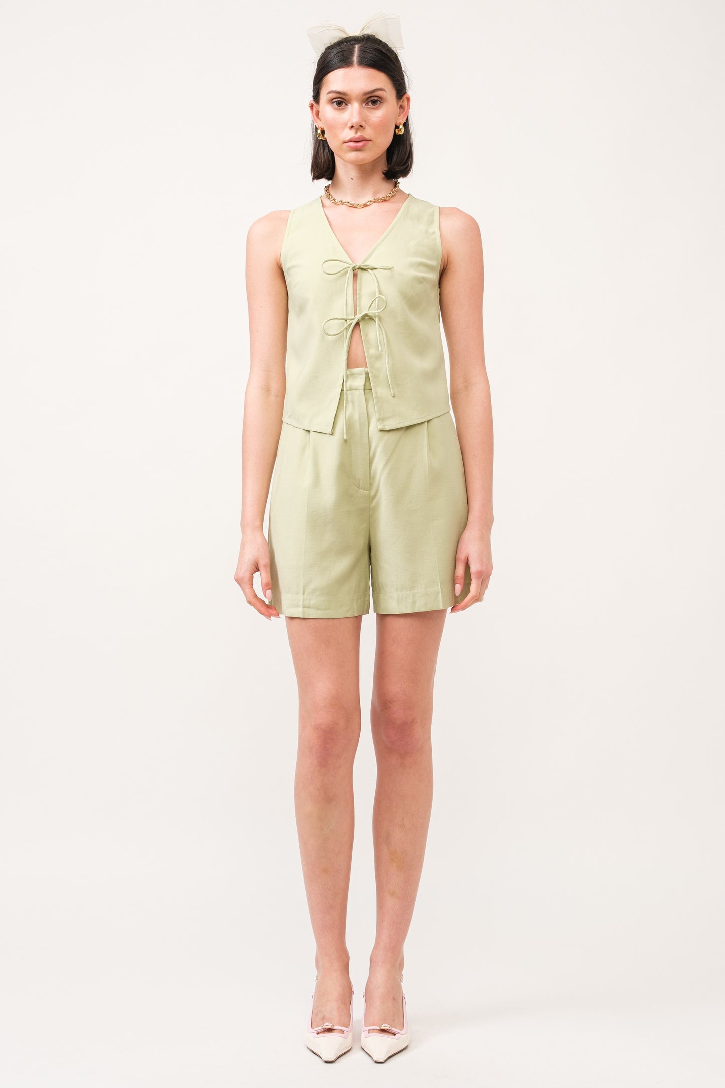 Sun Seeker Linen Set – Sage Green