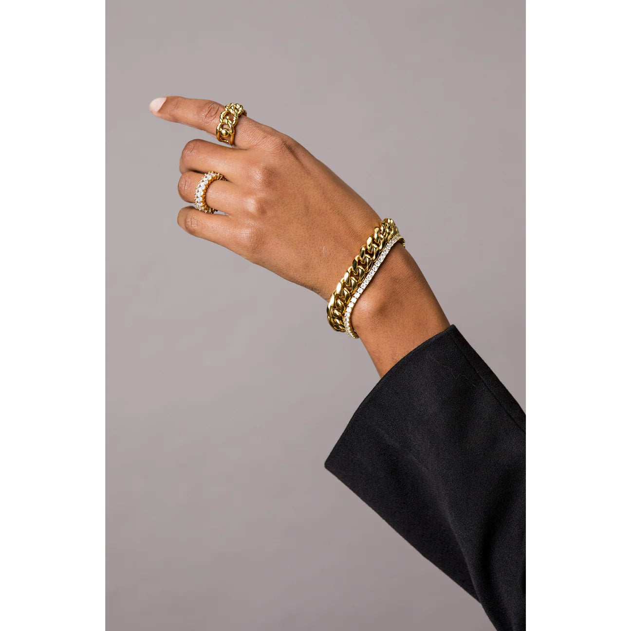 GOLD TENNIS BRACELET
