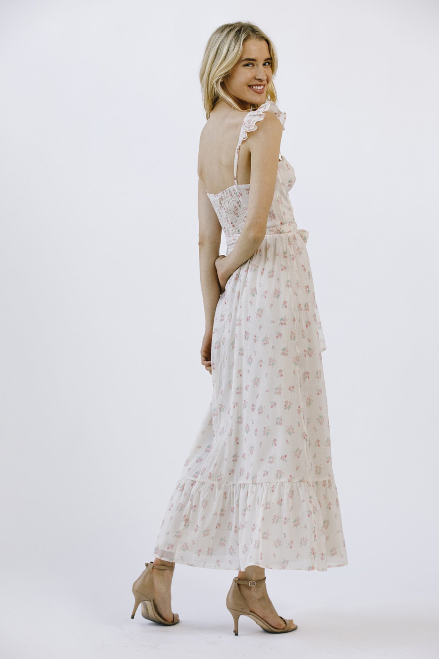 KATE CORSET MIDI DRESS