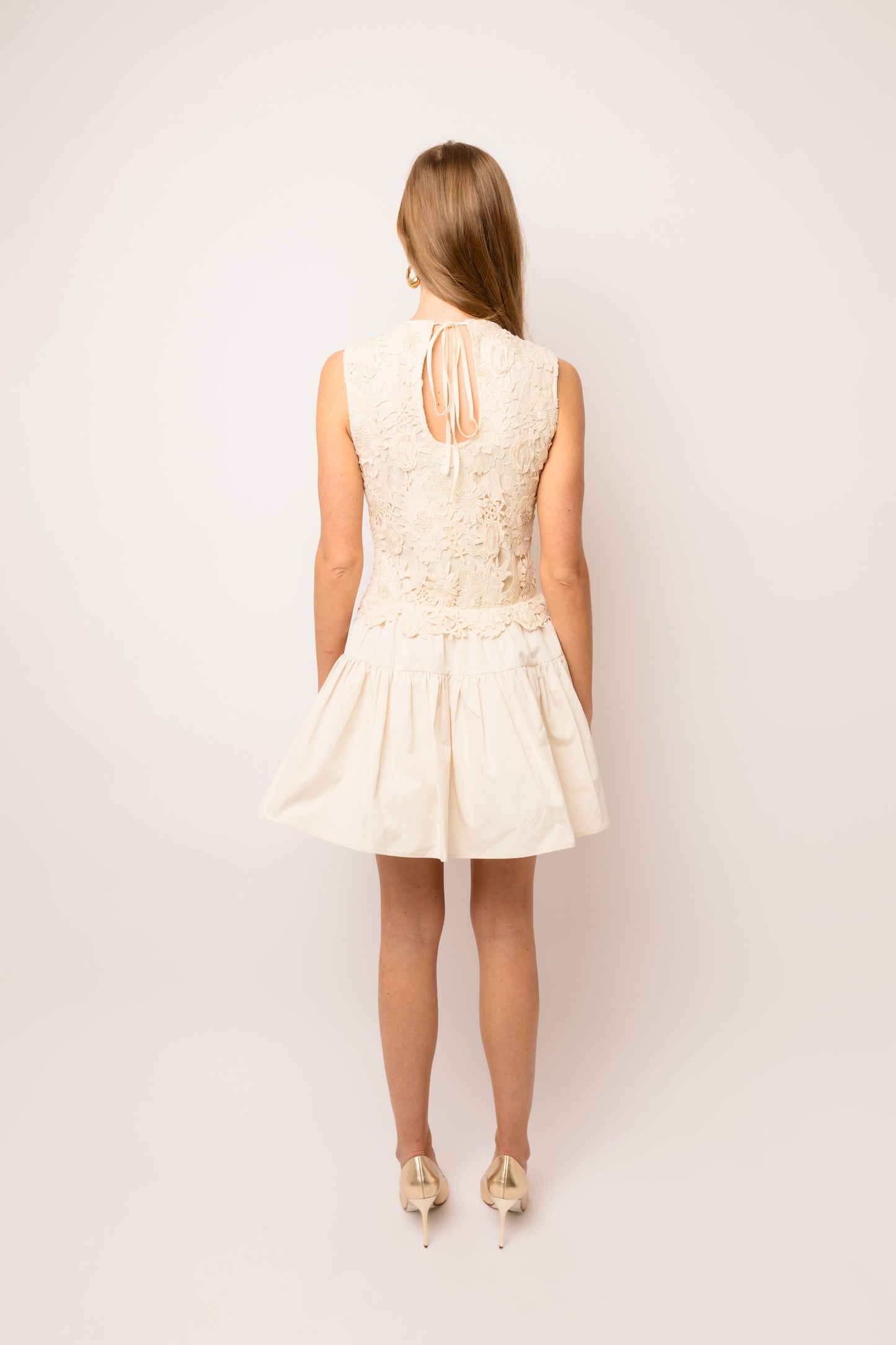 Amy Lynn Frida Sleeveless Crochet Mini Dress