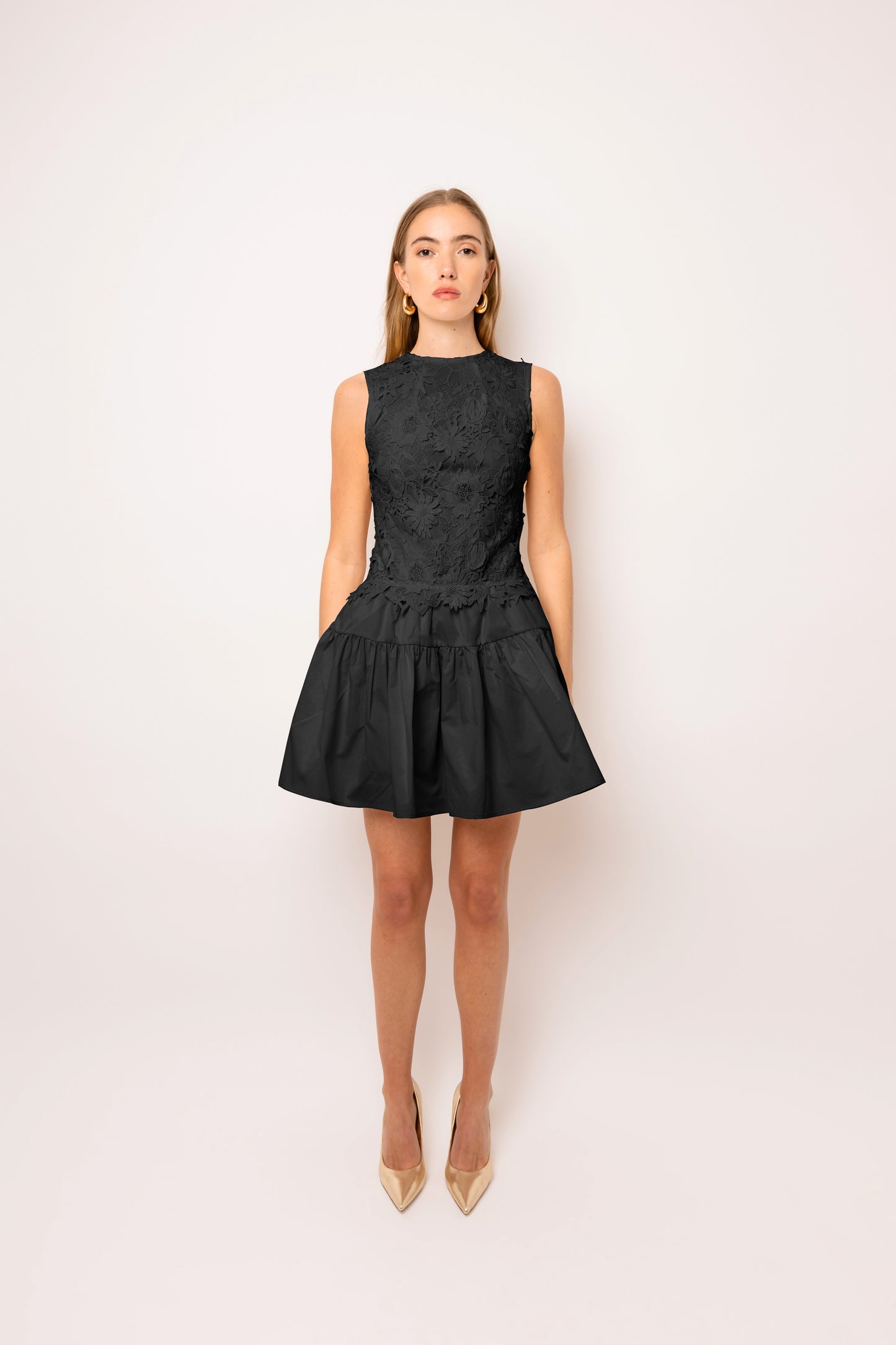 Amy Lynn Frida Sleeveless Crochet Mini Dress