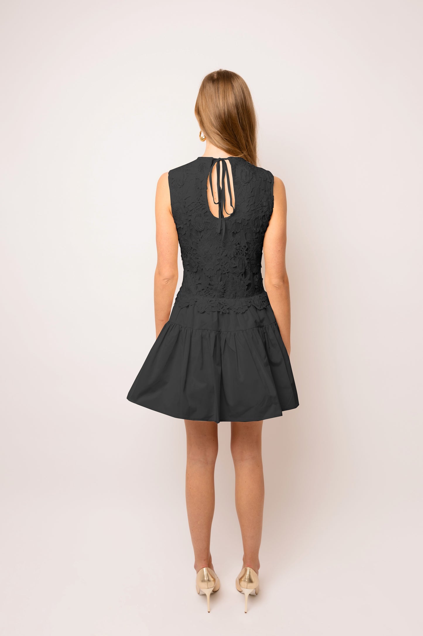 Amy Lynn Frida Sleeveless Crochet Mini Dress