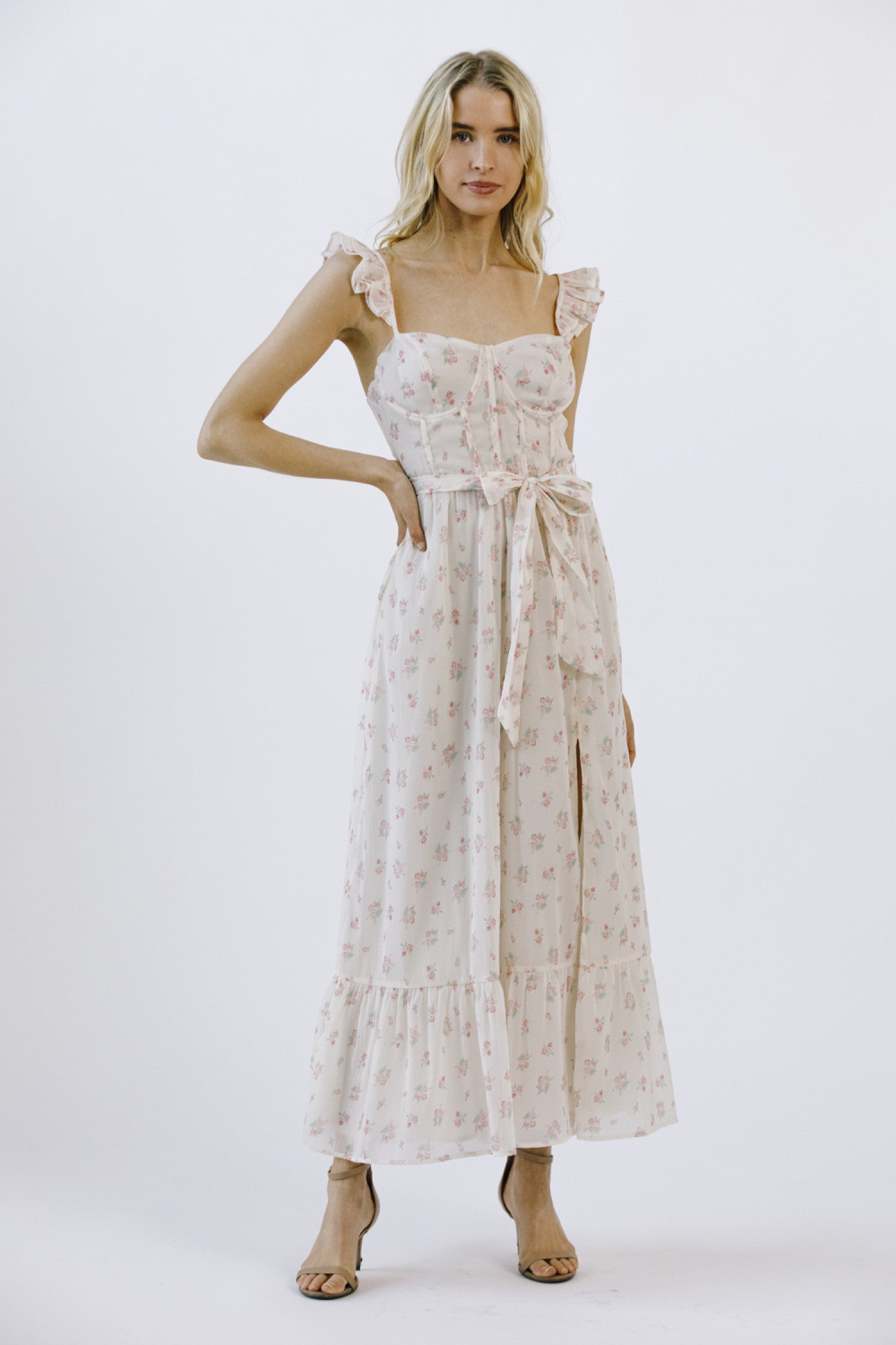 KATE CORSET MIDI DRESS – Whisper in Style